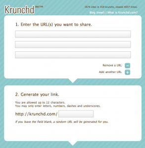 TinyURL on Steroids! Share multiple URLs at once.